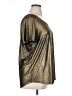 DKNYC Metallic Gold Short Sleeve Top Size 1X - photo 4