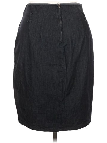 Ashley Stewart Denim Skirt (view 2)