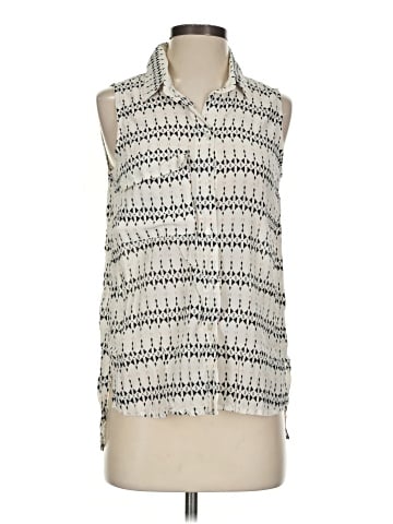 Zoe & Sam Sleeveless Silk Top (view 1)