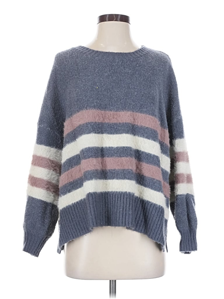 Pre-owned Pink Lily Pullover Sweater In Blue