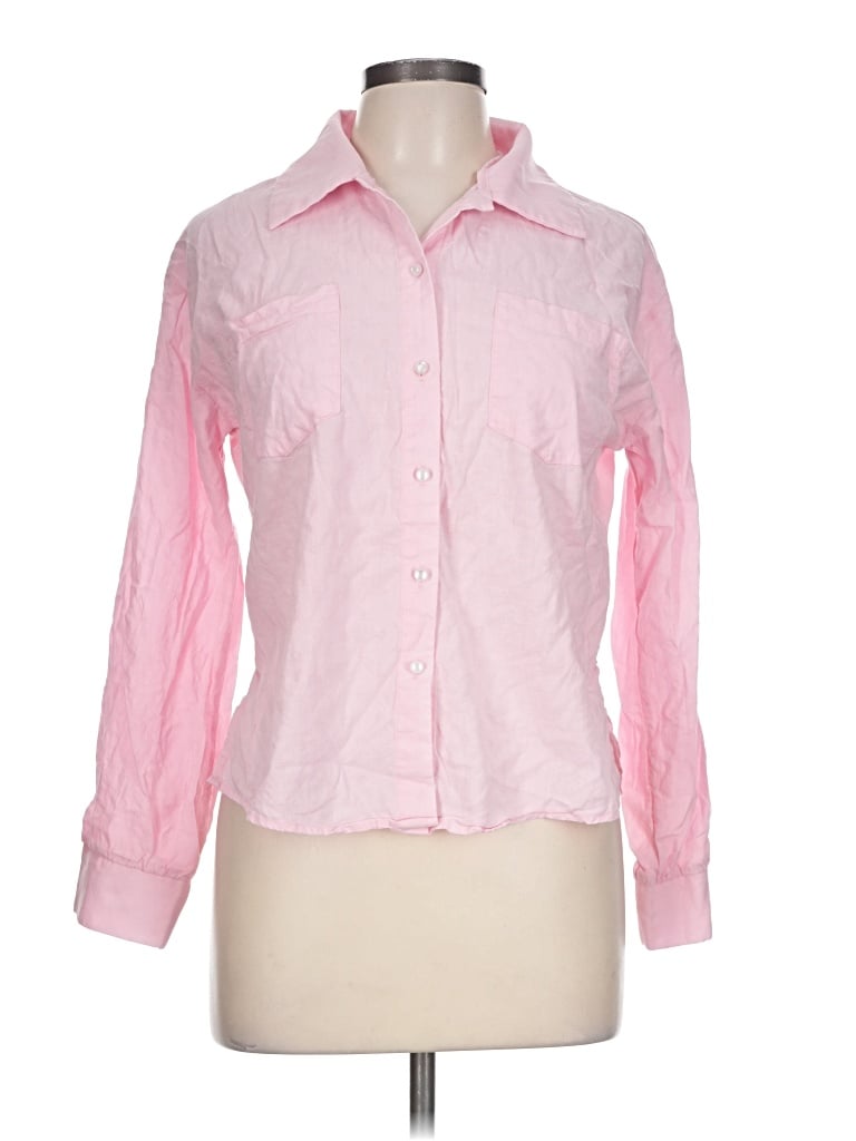 Pre-owned Anna-kaci Long Sleeve Button Down Shirt In Pink