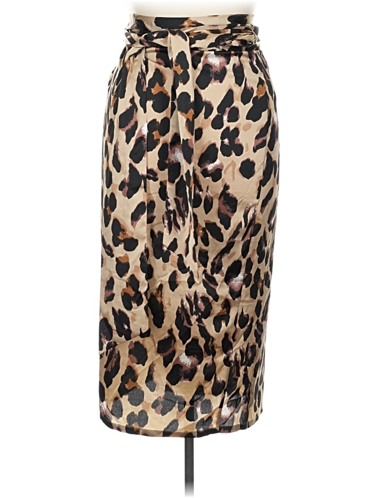 Pre-owned Never Fully Dressed Casual Skirt In Tan