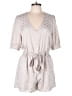 Naked Zebra 100% Polyester Polka Dots Gray Romper Size L - photo 1