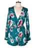 Minkpink Floral Teal Romper Size L - photo 1