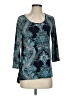 Valerie Stevens Teal 3/4 Sleeve Top Size S - photo 1