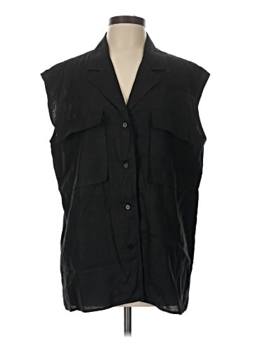Saks Fifth Avenue Sleeveless Button-Down Shirt (view 1)