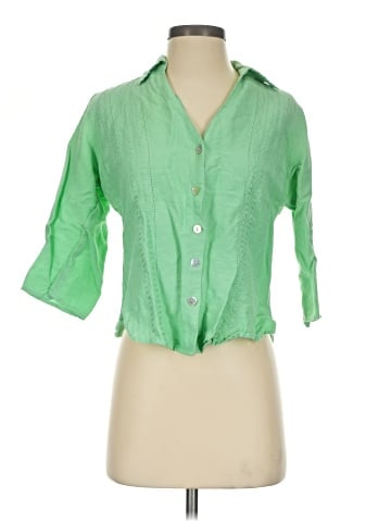 Stephanie Rogers 3/4 Sleeve Button-Down Shirt (view 1)