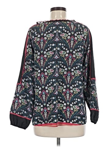 Sundance 3/4 Sleeve Silk Top (view 2)