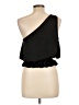 Glam 100% Polyester Black Sleeveless Blouse Size L - photo 2