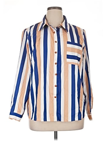 Shein Curve Long Sleeve Blouse (view 1)