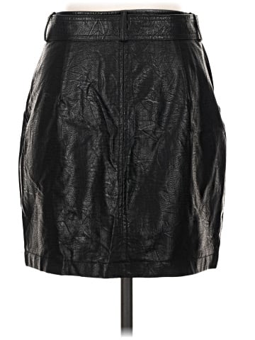 Shinestar Faux Leather Skirt (view 2)