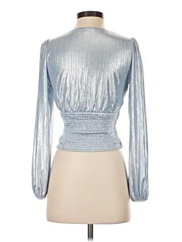 Flat White Long Sleeve Blouse (view 2)