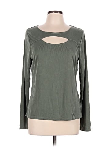 Green Envelope Long Sleeve Top (view 1)