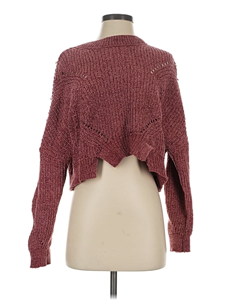 Pre-owned Windsor Pullover Sweater In Burgundy