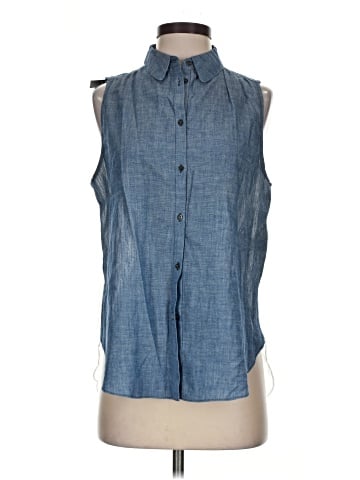 Elizabeth and James Sleeveless Button-Down Shirt (view 1)
