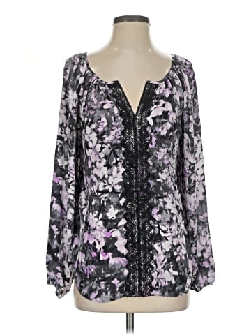 White House Black Market Long Sleeve Blouse (view 1)