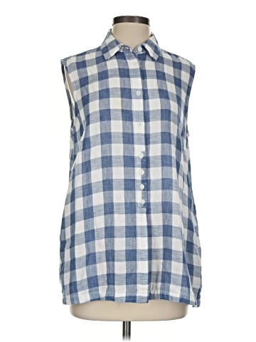 Shana Sleeveless Button-Down Shirt (view 1)