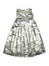 Zara 100% Polyester Metallic Silver Dress Size 9 - photo 1