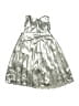 Zara 100% Polyester Metallic Silver Dress Size 9 - photo 2