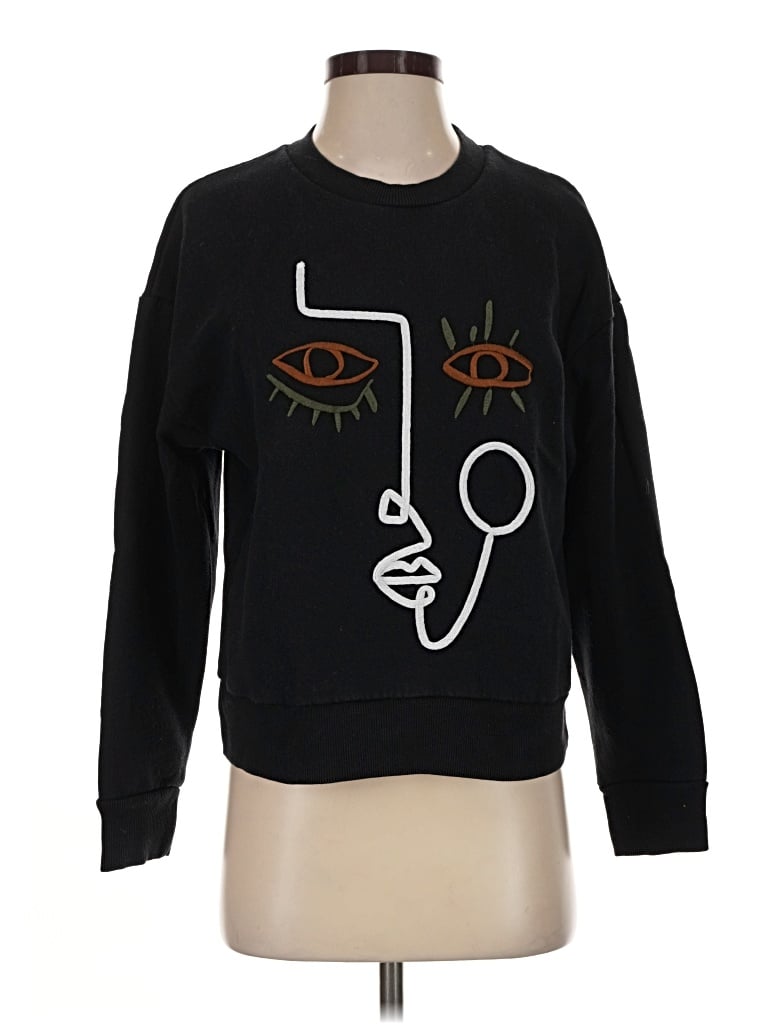 Pre-owned Zara Sweatshirt In Black