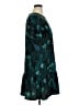 Halogen 100% Polyester Print Teal Casual Dress Size XL Petite - photo 4