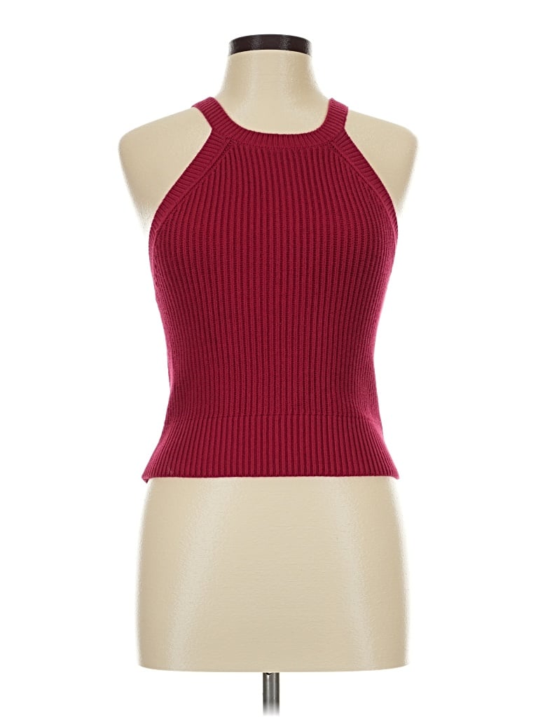 Express Sweater Vest In Burgundy