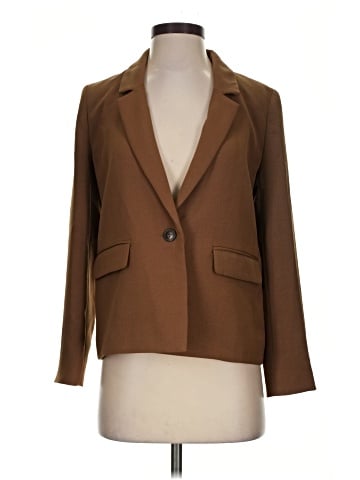 Madewell The Dorset Crop Blazer in Easygoing Crepe (view 1)