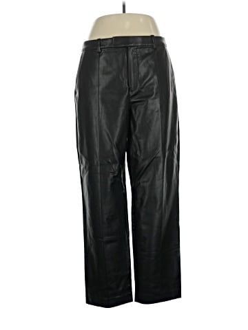 Madewell Madewell x Aimee Song Slim Tapered Pants in Faux Leather (view 1)