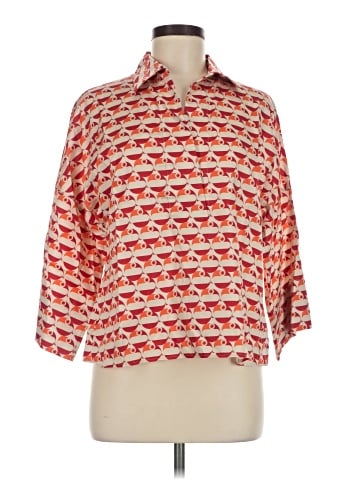 Akris Punto 3/4 Sleeve Button-Down Shirt (view 1)