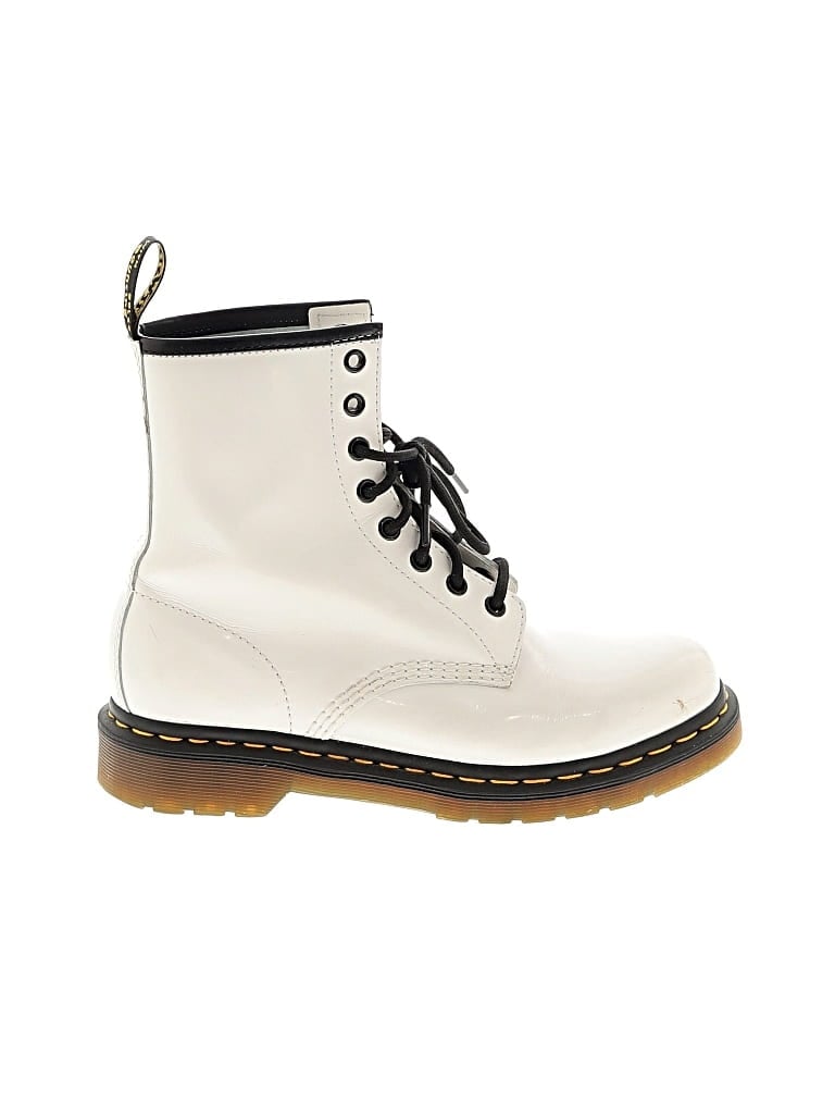 Pre-owned Dr. Martens Ankle Boots In White