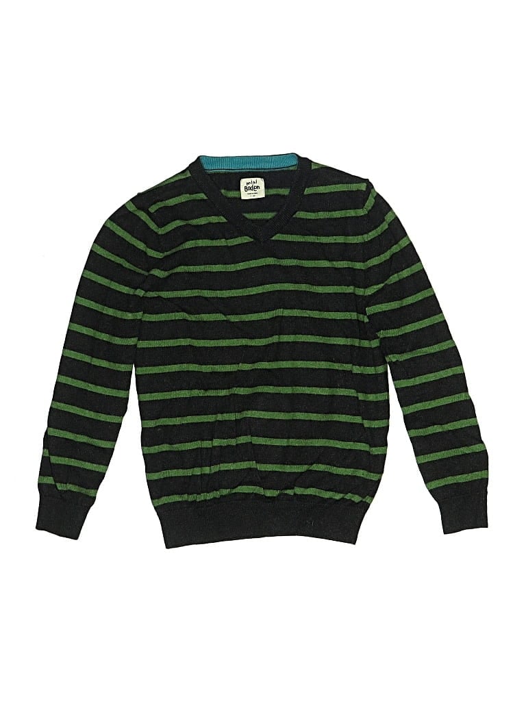 Pre-owned Mini Boden Kids' Pullover Sweater In Green