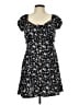 No Boundaries Floral Black Casual Dress Size L - photo 1