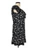 No Boundaries Floral Black Casual Dress Size L - photo 4