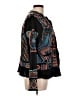 Johnny Was Print Black Blue Jacket Size L - photo 4