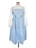 BLOOMCHIC 100% Polyester Checkered-gingham Blue Casual Dress Size 18 - 20 - photo 1