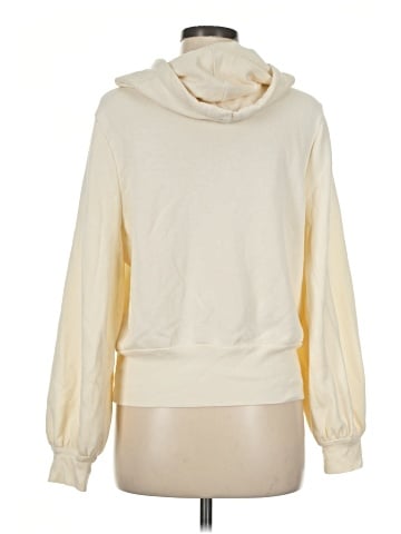 Madewell Bubble-Sleeve Hoodie Crop Sweatshirt (view 2)