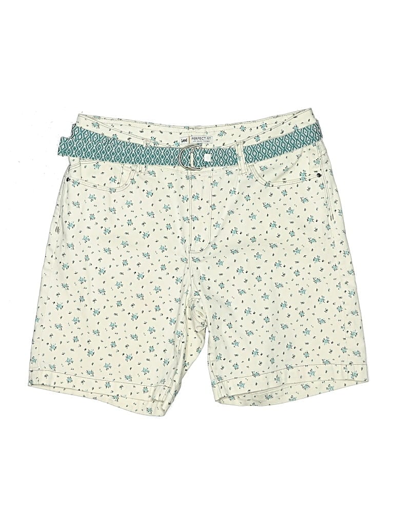 Pre-owned Lee Denim Shorts In Ivory