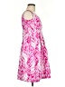 Perceptions Print Pink Cocktail Dress Size 8 - photo 4