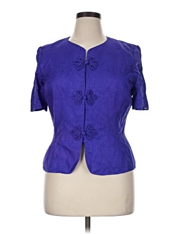 Safe Silk by Adrianna Papell Short Sleeve Silk Top (view 1)