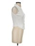 No Comment White Sleeveless Button-Down Shirt Size S - photo 4