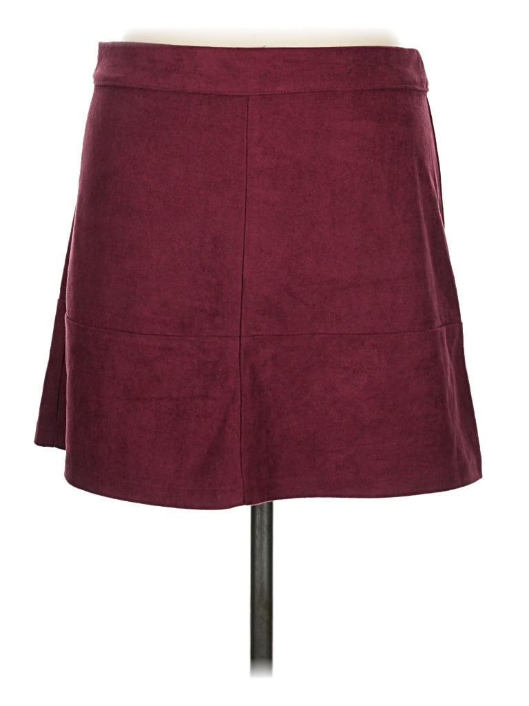 Pre-owned Lulus Casual Skirt In Burgundy