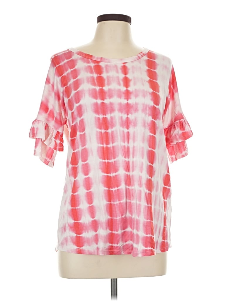 Pre-owned Hailey & Co Short Sleeve Blouse In Pink