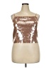 Madewell 100% Polyester Gold Sleeveless Top Size XXL - photo 1