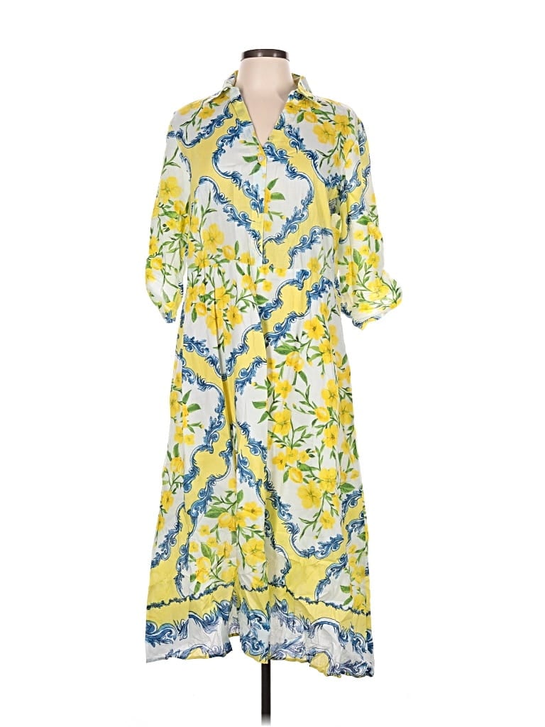 Pre-owned Mlle Gabrielle Casual Dress In Yellow
