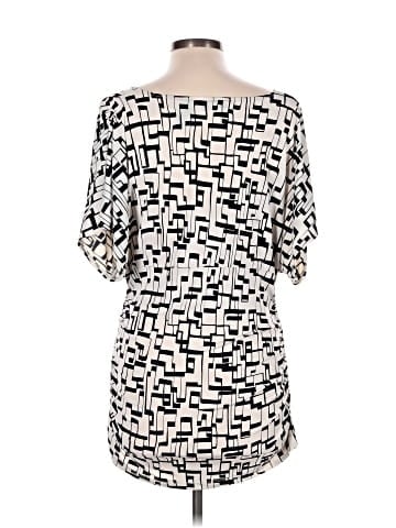 New York & Company Short Sleeve Blouse (view 2)