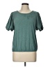 Green Envelope Teal Short Sleeve Top Size L - photo 1