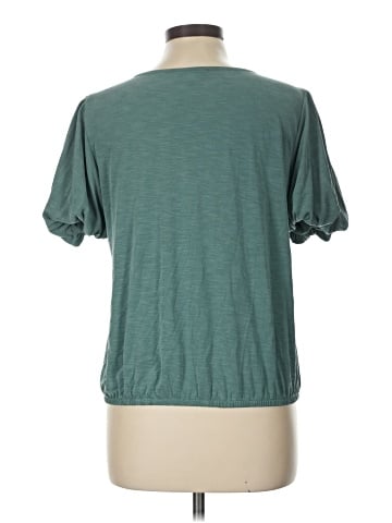 Green Envelope Short Sleeve Top (view 2)
