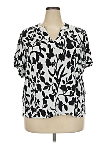Well Worn Short Sleeve Blouse (view 1)
