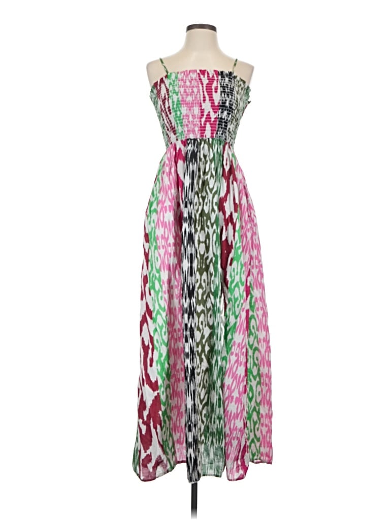Pre-owned Loft Beach Casual Dress In Green