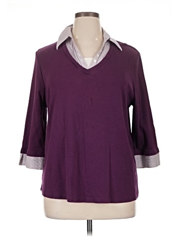 Laura Scott 3/4 Sleeve Top (view 1)